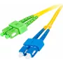 GETFORT GF-SUSAD1 Jednotrybowy dupleksowy kabel światłowodowy SC/UPC do SC/APC, 1m, LSZH, żółty
