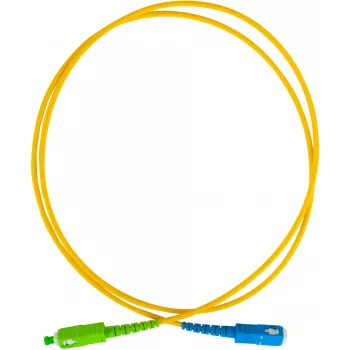 GETFORT GF-SUSAS5 Jednotrybowy kabel światłowodowy SC/UPC do SC/APC Simplex 5m LSZH Żółty