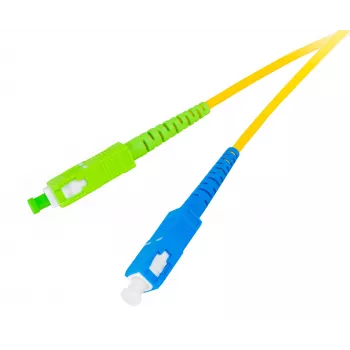 GETFORT GF-SUSAS5 Jednotrybowy kabel światłowodowy SC/UPC do SC/APC Simplex 5m LSZH Żółty