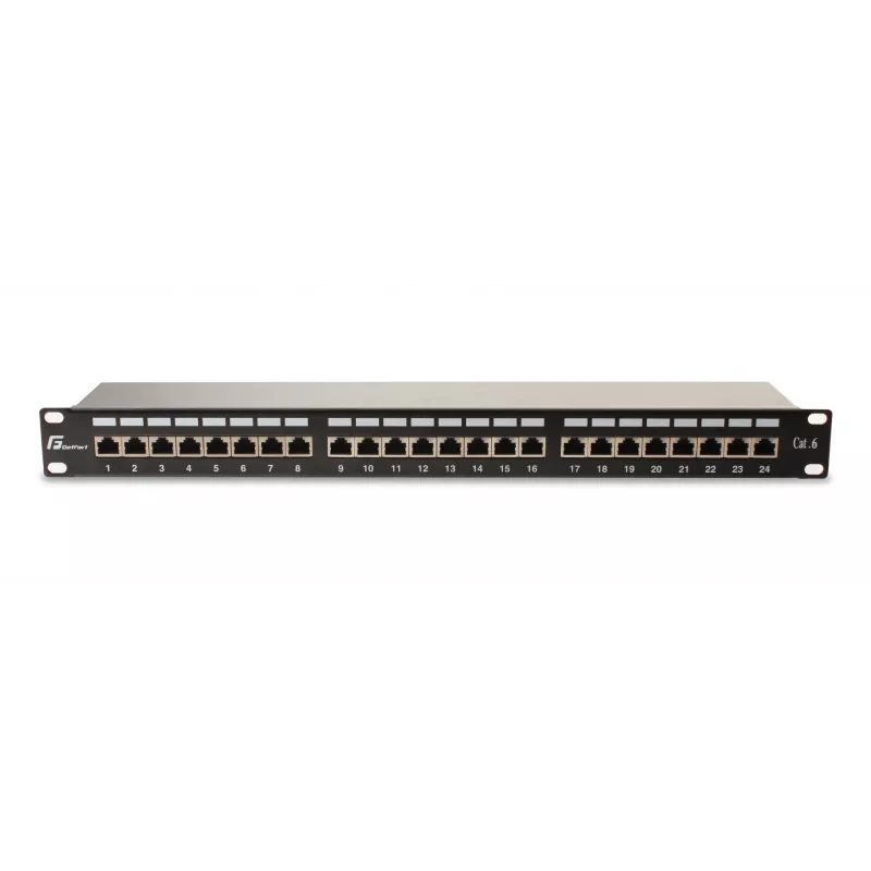 GETFORT PGF-6FTP24-B6 panel krosowy FTP Cat.6 24-portowy 19-calowy 1U czarny