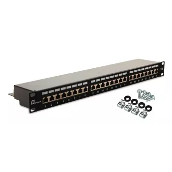 GETFORT PGF-6FTP24-B6 panel krosowy FTP Cat.6 24-portowy 19-calowy 1U czarny