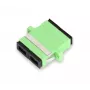 Adapter światłowodowy GETFORT SC/APC Duplex, jednomodowy, zielony, kołnierzowy do montażu panelowego