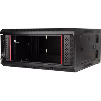 GETFORT WGF04-65EH-DGB 19 cali 4U Szafa Rack naścienna, dwusekcyjna, 600x550 mm, czarna