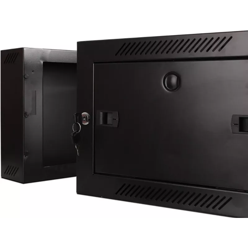GETFORT WGF04-65EH-DGB 19 cali 4U Szafa Rack naścienna, dwusekcyjna, 600x550 mm, czarna