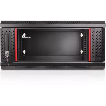 GETFORT WGF04-65EH-DGB 19 cali 4U Szafa Rack naścienna, dwusekcyjna, 600x550 mm, czarna