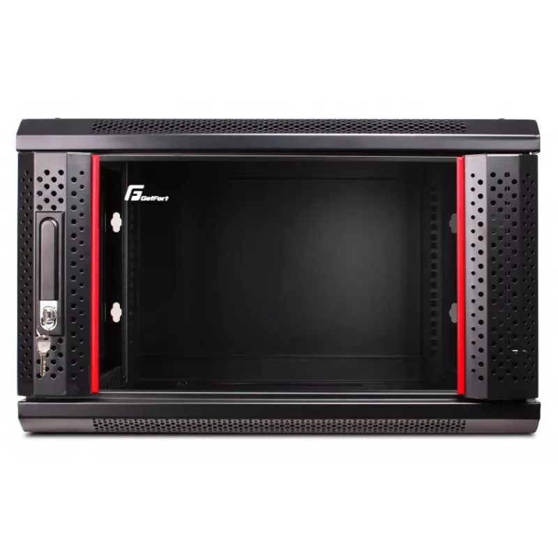 GETFORT WGF06-64EH-WGB 19 cali 6U Szafka wisząca naścienna 600x450mm Czarna