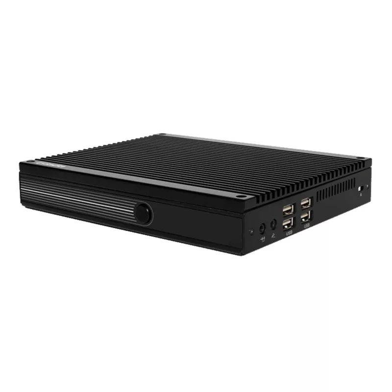 Giada F109D Bezwentylatorowy komputer wbudowany z Intel Celeron J4125, 8GB RAM, Dual GbE, Triple Display, VESA Mount, Czarny