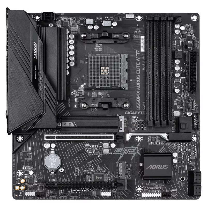 Gigabyte B550M X AORUS ELITE WIFI7 Płyta główna Micro-ATX (AM4, DDR4, 2x M.2, Wi-Fi 7)