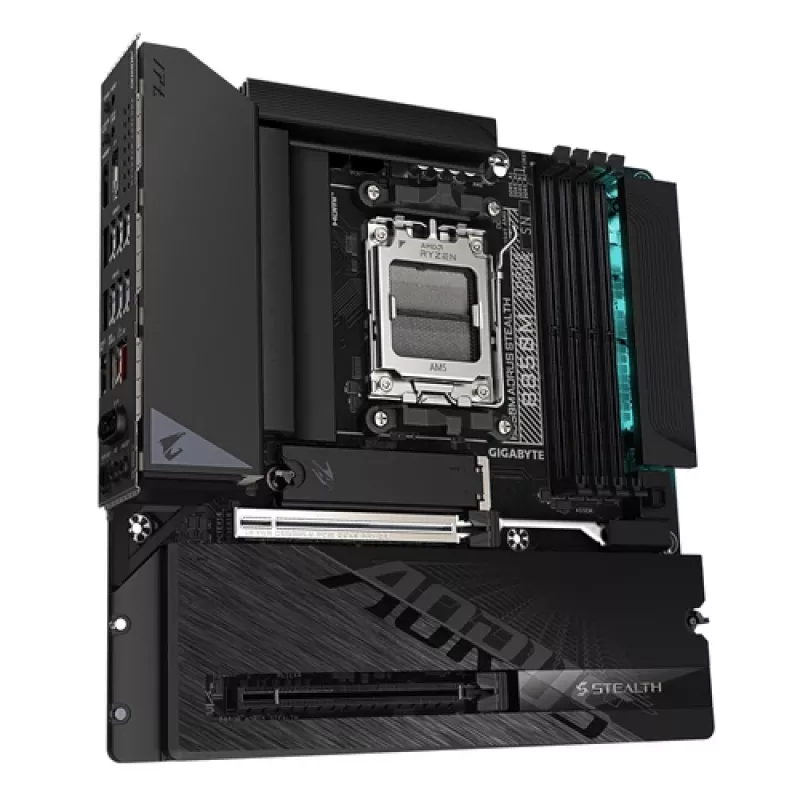 GIGABYTE B850M AORUS STEALTH AM5 Micro-ATX Płyta główna, DDR5, 2.5GbE, Wi-Fi 6E, 3x M.2