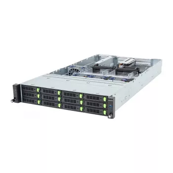 Gigabyte R263-ZG0-AAL2 (Rev. 3.x) 2U Rack Server Barebone, pojedynczy AMD SP5, 12x zatoki 3.5/2.5-cala, 2x 1200W PSU