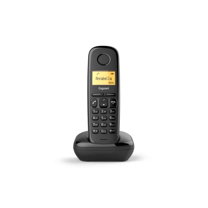 Gigaset A170 Duo Czarny Bezprzewodowy Telefon DECT z Automatyczną Sekretarką, 2 Słuchawki, ECO DECT