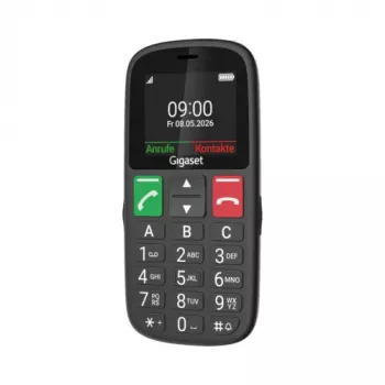 Gigaset GL30 Black | Telefon funkcjonalny z dwiema kartami SIM i przyciskiem SOS
