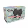 Giles & Posner EK5922GSGRVDE Podwójna gofrownica - 1200W, nieprzywierająca, czarno-srebrna