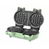 Giles & Posner EK5922GSGRVDE Podwójna gofrownica - 1200W, nieprzywierająca, czarno-srebrna