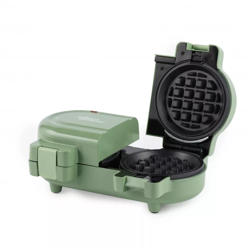 Giles & Posner EK5922GSGRVDE Podwójna gofrownica - 1200W, nieprzywierająca, czarno-srebrna