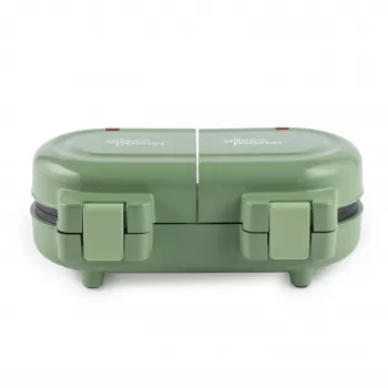 Giles & Posner EK5922GSGRVDE Podwójna gofrownica - 1200W, nieprzywierająca, czarno-srebrna