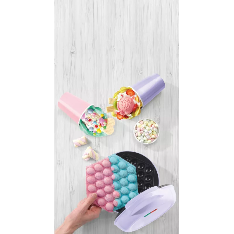 Giles & Posner EK6663GSBLVDE Bubble Waffle Maker 700W Black