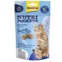 GimCat Nutri Pockets Fish with Salmon 60g - Chrupiące przysmaki dla kotów z kremowym nadzieniem dla skóry i sierści