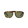 GIORGIO ARMANI AR8173-50922A Męskie kwadratowe okulary przeciwsłoneczne Matowa czerń Szary gradient 52mm