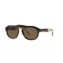 Okulary przeciwsłoneczne GIORGIO ARMANI AR8173-595873 dla mężczyzn, oprawka z acetatu w kolorze Havana, szare soczewki poliwęglanowe, 52 mm