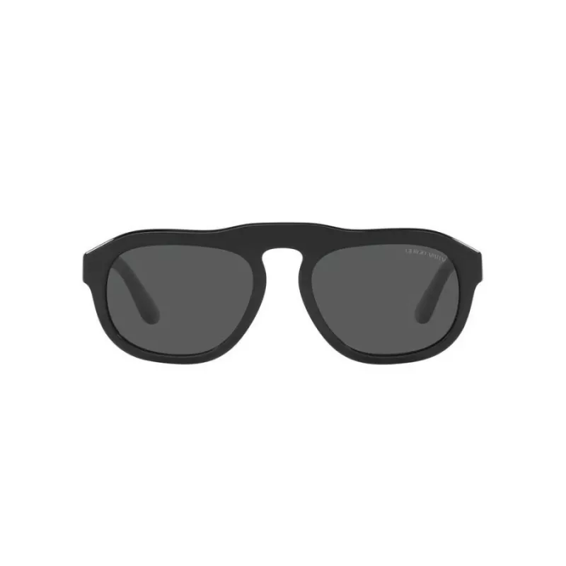 GIORGIO ARMANI MAN AR8173-500187 Okulary przeciwsłoneczne prostokątne czarne/szare 52mm