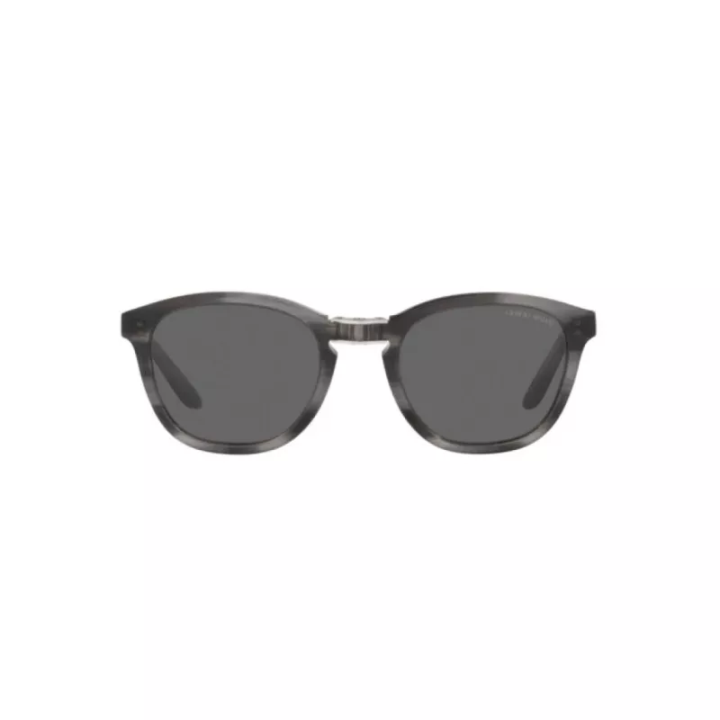 Okulary przeciwsłoneczne Giorgio Armani AR8170-5964B1 Havana Acetate Square z niebieskimi soczewkami gradientowymi