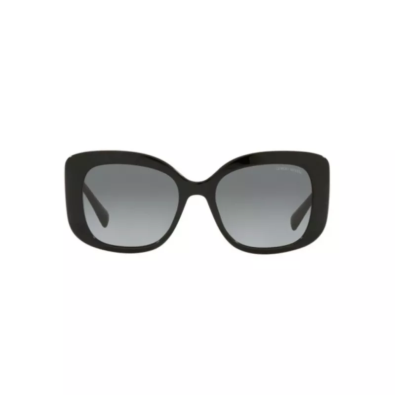 OKULARY PRZECIWSŁONECZNE GIORGIO ARMANI AR8150-500111 Męska Czarna Oprawka Acetatowa Szare Soczewki Poliwęglanowe 53/18/140 mm
