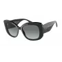 OKULARY PRZECIWSŁONECZNE GIORGIO ARMANI AR8150-500111 Męska Czarna Oprawka Acetatowa Szare Soczewki Poliwęglanowe 53/18/140 mm