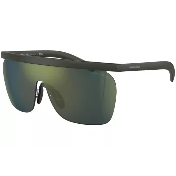 Okulary przeciwsłoneczne GIORGIO ARMANI AR8169-59606R Męskie Kwadratowe Matowa Czerń Polaryzacyjne