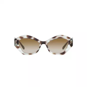Okulary przeciwsłoneczne damskie Giorgio Armani AR8144-588113 Havana Acetate - kwadratowa oprawka, brązowe soczewki gradientowe, UV400