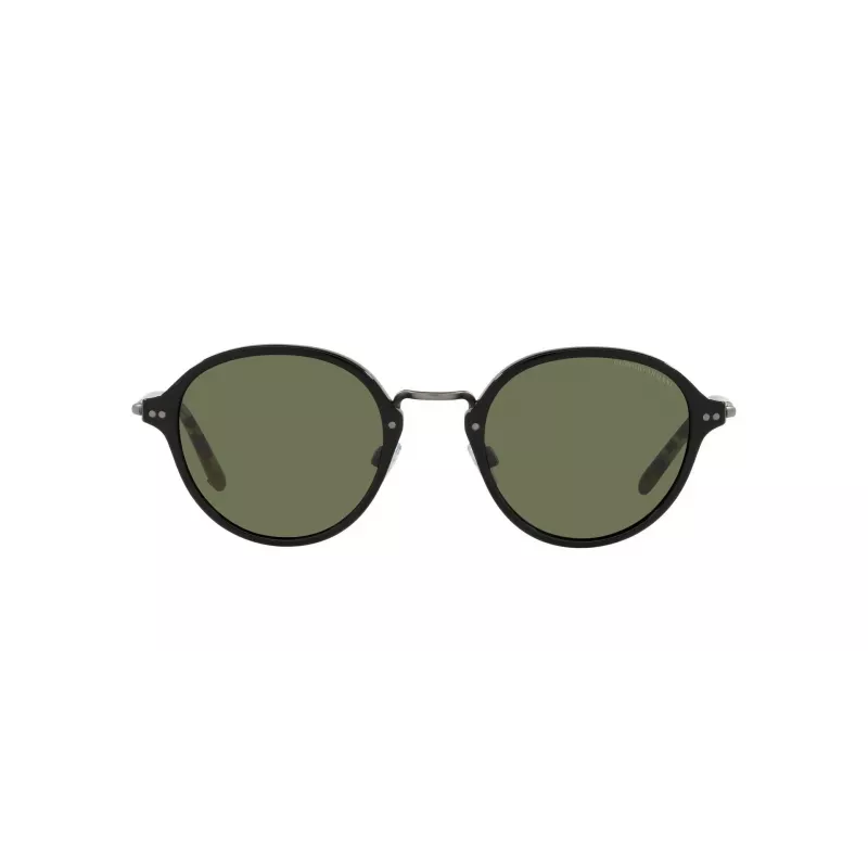 Okulary przeciwsłoneczne GIORGIO ARMANI dla kobiet AR8139-500131 Czarna oprawka acetatowa kwadratowa szare soczewki 51mm