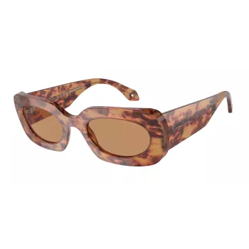 Okulary przeciwsłoneczne GIORGIO ARMANI dla kobiet AR8182-597853 Havana Brązowy Acetat 52mm
