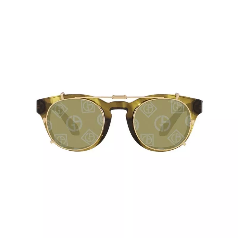 Okulary przeciwsłoneczne GIORGIO ARMANI dla kobiet AR8190U59871W - prostokątna oprawka acetatowa, szare soczewki, 50/19/140 mm