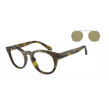 Okulary przeciwsłoneczne GIORGIO ARMANI dla kobiet AR8190U59871W - prostokątna oprawka acetatowa, szare soczewki, 50/19/140 mm