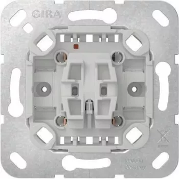 GIRA 381600 Wkład przełącznika zmiennego, 1-biegunowy, 10 A, 250 V AC, podtynkowy, bez pazurów, do System 55