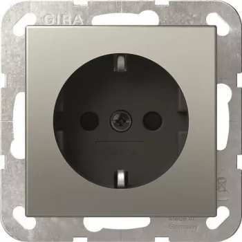 Gira 4188600 SCHUKO System 55 Stal nierdzewna wkład gniazda