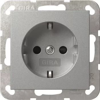 GIRA 445326 Gniazdo SCHUKO SH System 55 F Alu