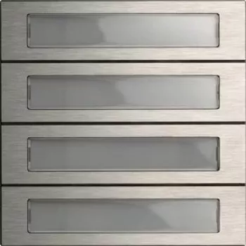 Moduł przycisku przywołania Gira 4-krotny System 106 Stal nierdzewna 5534920