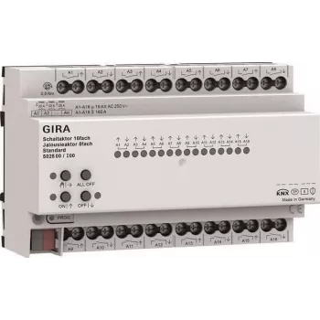 Gira KNX Aktor przełączający i roletowy 16/8-krotny 16 A REG Plus z KNX Secure 502800