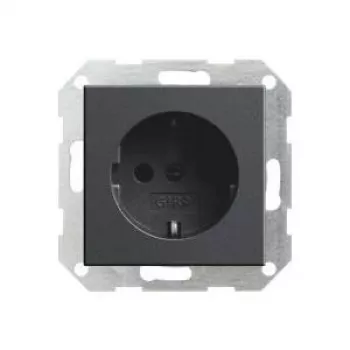 Gira wkład gniazda Schuko, System 55, antracytowy 018828