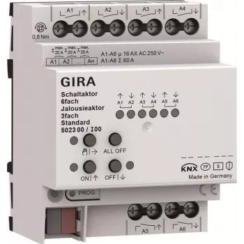 Gira Aktor przełączający i roletowy 6f/3f 16 A 502300