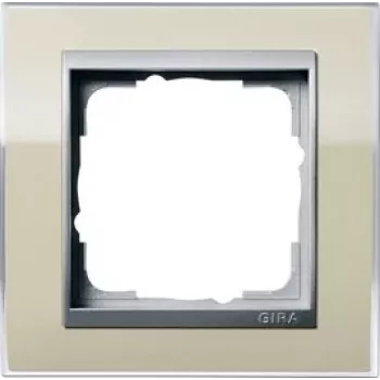 GIRA System 55 ramka 1-krotna podtynkowa, czysta biel połysk (termoplast, bezhalogenowa, odporna na UV, IK05) 0211776