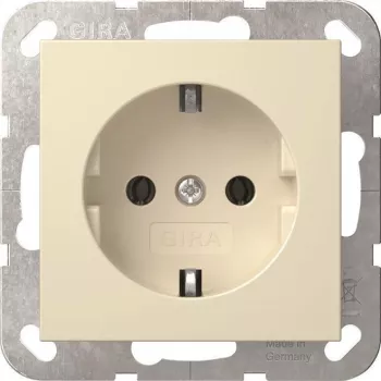 Gniazdo SCHUKO Gira System 55 kremowobiałe (418801)