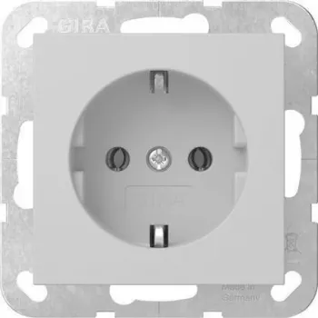Gniazdo SCHUKO Gira System 55 szare matowe 4188015