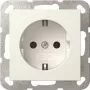 Gniazdo SCHUKO Gira System 55, czysta biel, podtynkowe, 16 A 446603