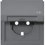 Gira TX_44 Osłona gniazda SCHUKO z klapką, antracyt 492267