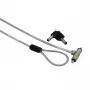 GIZZU 1.8m Nano Key Lock Linka zabezpieczająca z kluczem - czarna