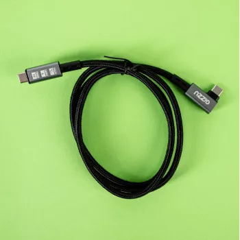 Gizzu 100W 10Gbps Type-C kabel kątowy 1m
