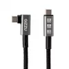 Gizzu 100W 10Gbps Type-C kabel kątowy 1m
