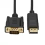 Gizzu 1080P DisplayPort na VGA Kabel 1,8 m Poli